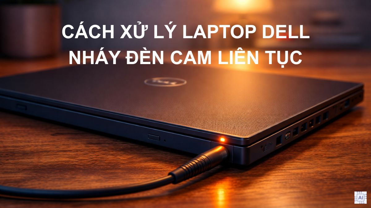 Laptop Dell nháy đèn cam liên tục? Cách xử lý hiệu quả